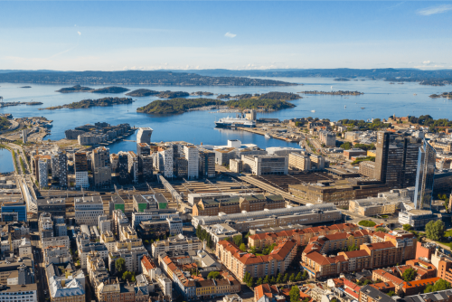 Bilde av Oslo fra luften - Regnskapsfører Oslo - Flexi AS